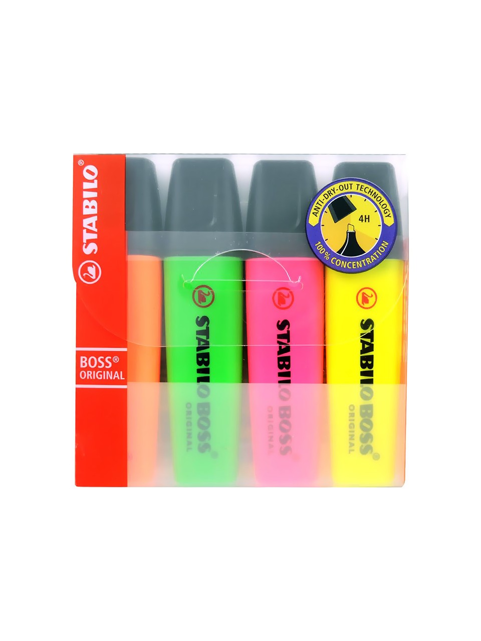 Stabilo Boss Original Pastel Renk Fosforlu Kalem 4'lü Paket