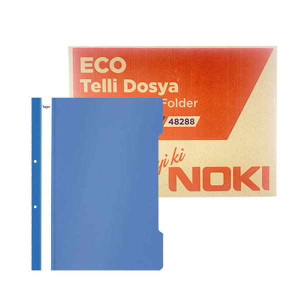 Noki Eco Telli Dosya 50'li Paket - Mavi (16 Adet)